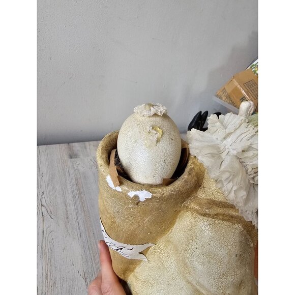 Vintage Nicole sayre 15" Easter Bunny rabbit Midwest basket springtime readings - Picture 10 of 10